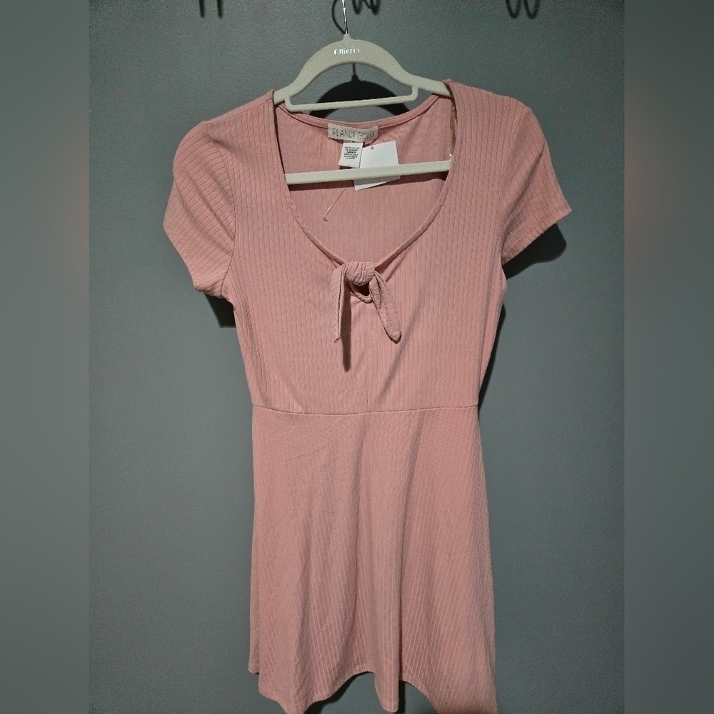 NWT PLANET GOLD PINK Medium DRESS - Picture 2 of 5